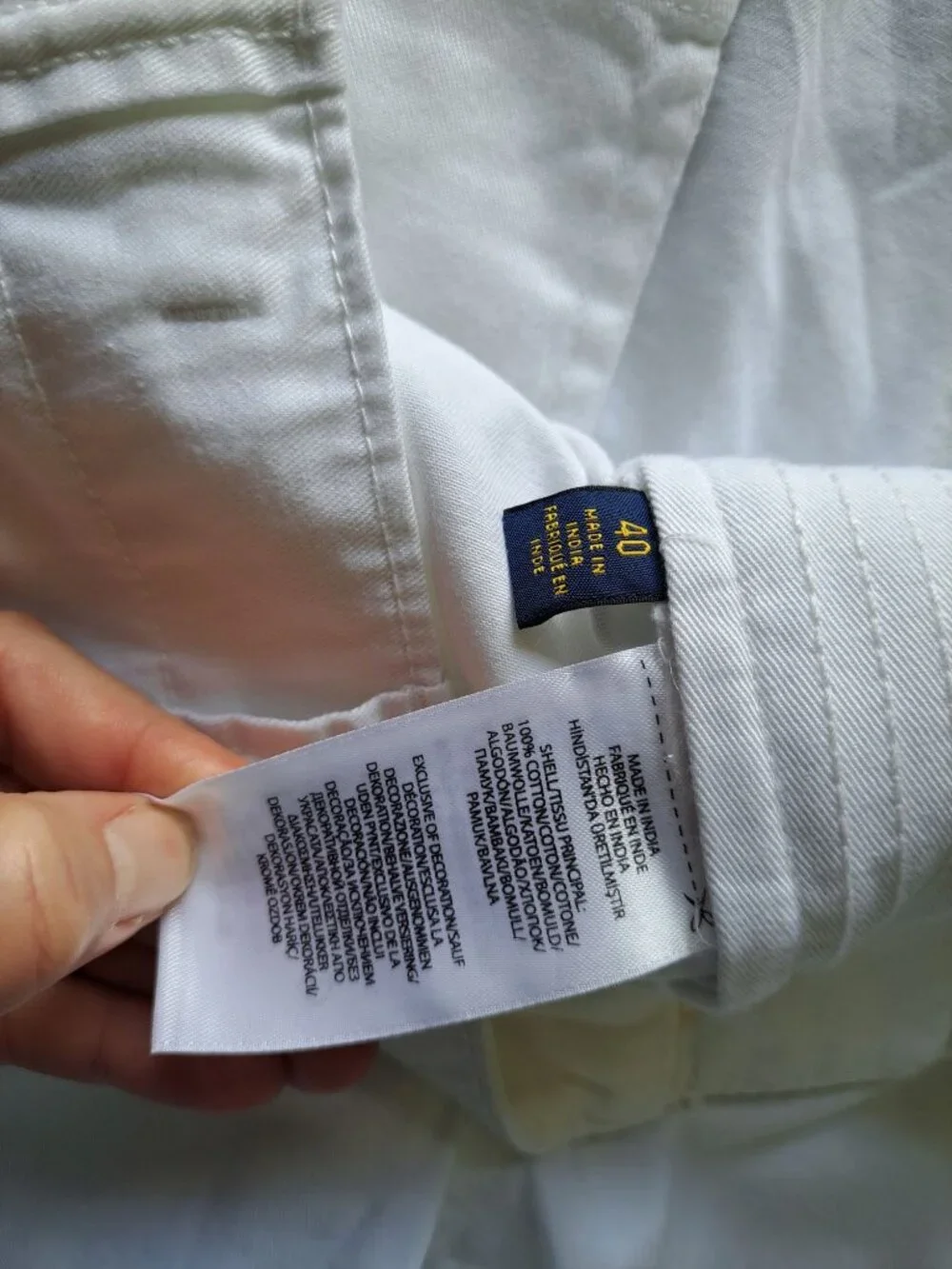 Polo Ralph Lauren Size 40 White Relaxed Fit Cargo Shorts  Cotton Pony Logo Beach - Picture 8 of 15